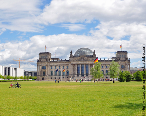 Bundestagsgebäude in Berlin